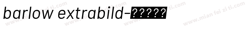 barlow extrabild字体转换